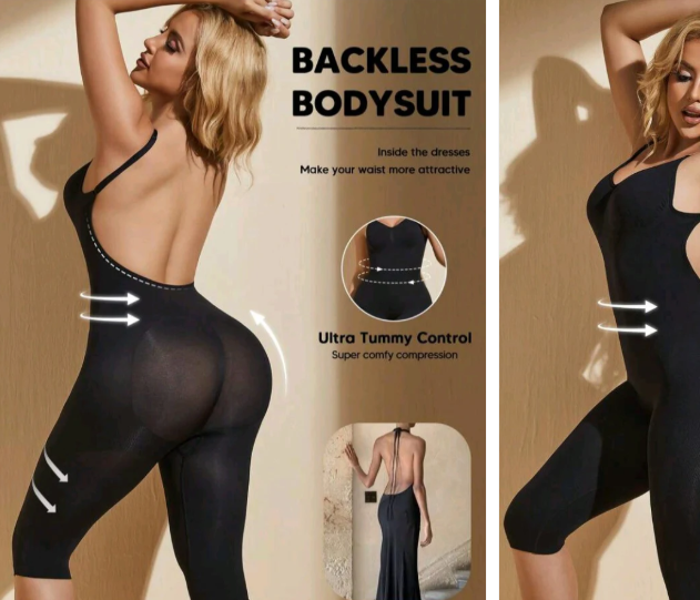 Backless Tummy Control Bodysuit