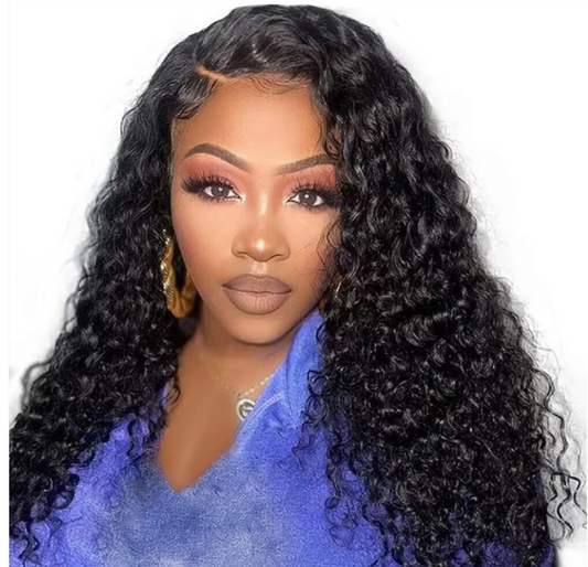22In Brazilian Hair Water Wave Glueless Wig-13x4 Full Frontal Lace Wig