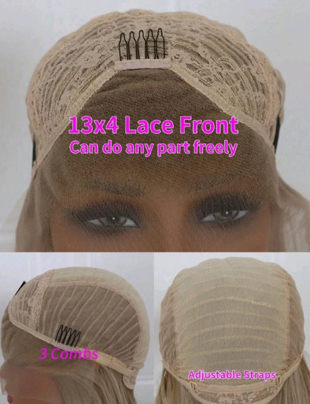Blonde Lace Front Wigs human blend