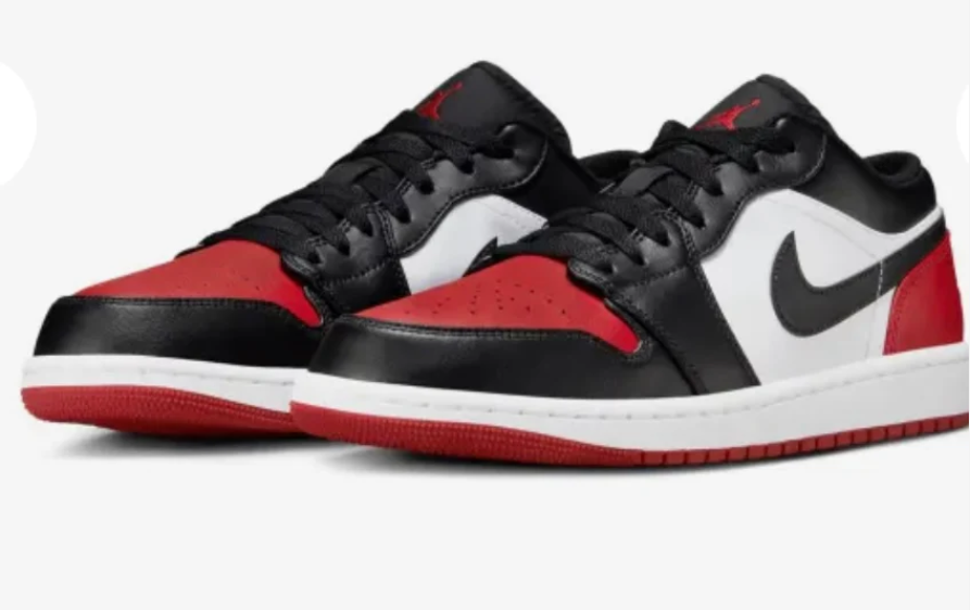 Air Jordan 1 Low 'Bred Toe 2.0'