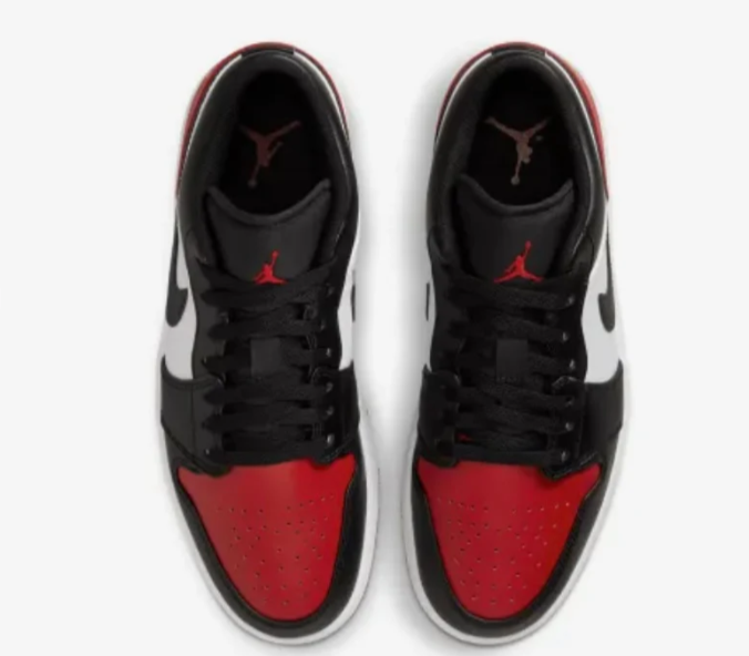Air Jordan 1 Low 'Bred Toe 2.0'
