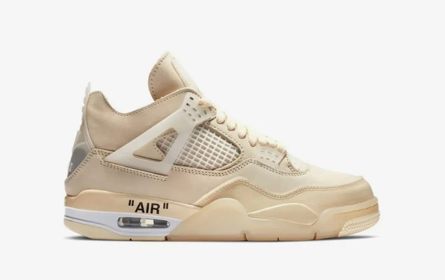 NIKE AIR JORDAN 4 RETRO X OFF-WHITE "SAIL" SNEAKER