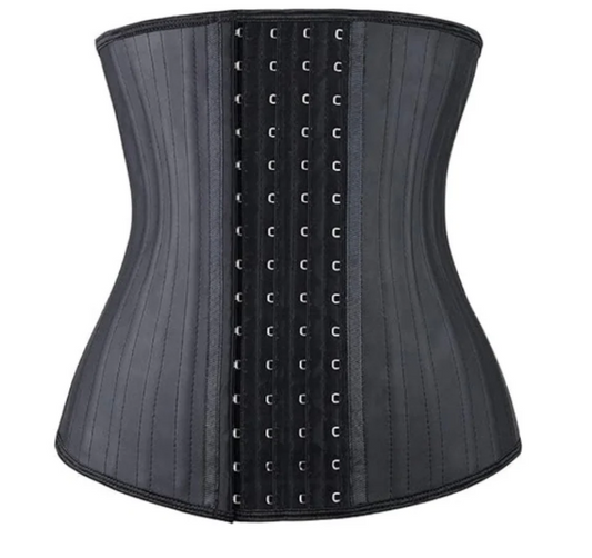 Steel bone latex waist trainer belly slimming