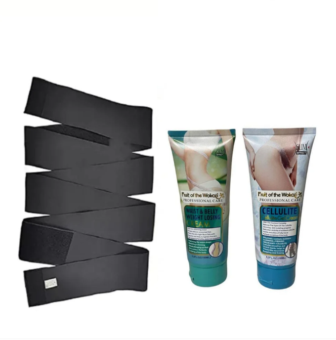 Waist Trainer Corset Wrap Belt with Fat Burning & Weight Lost Cream